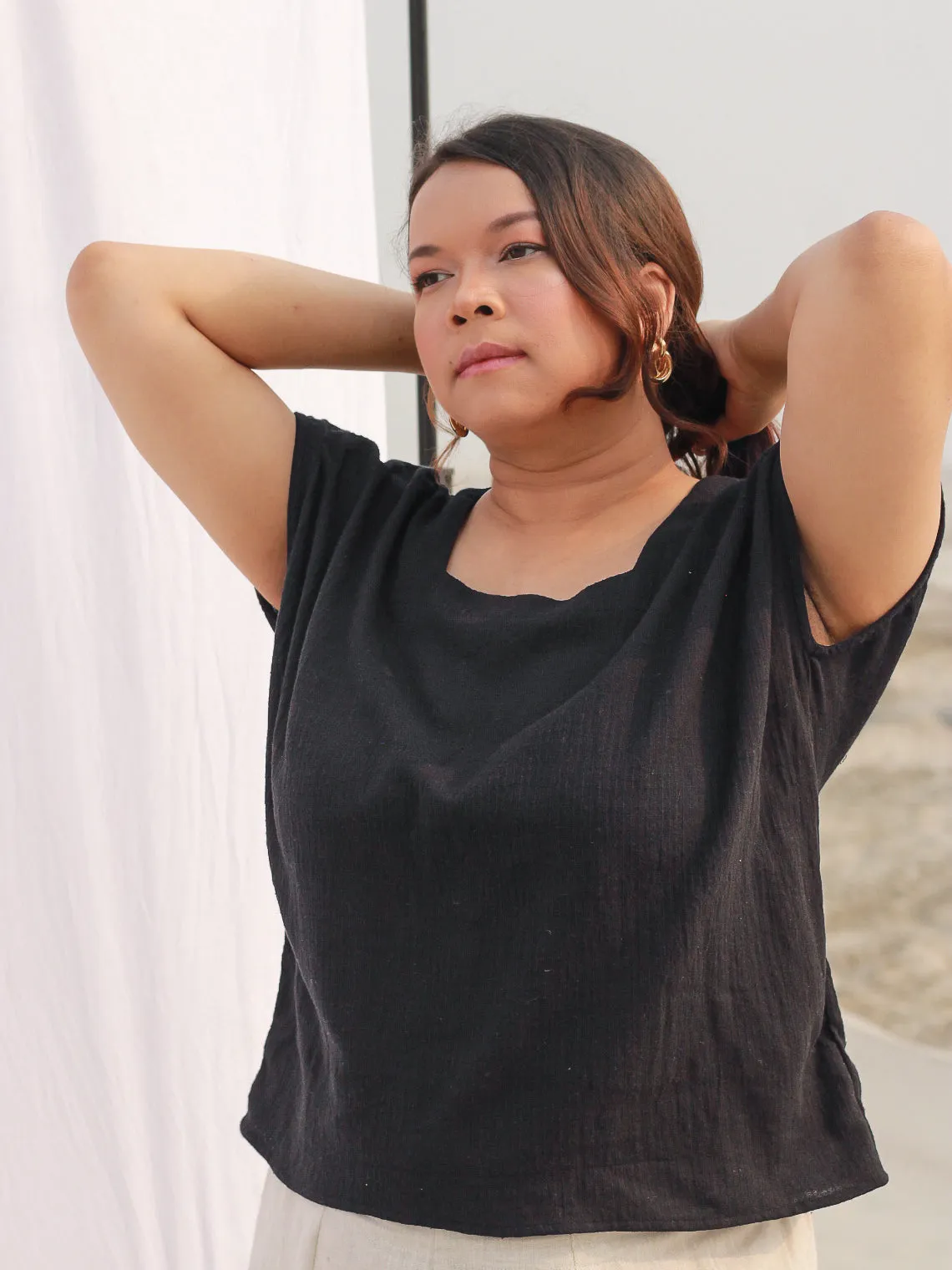 The Onyx Ribbed Top