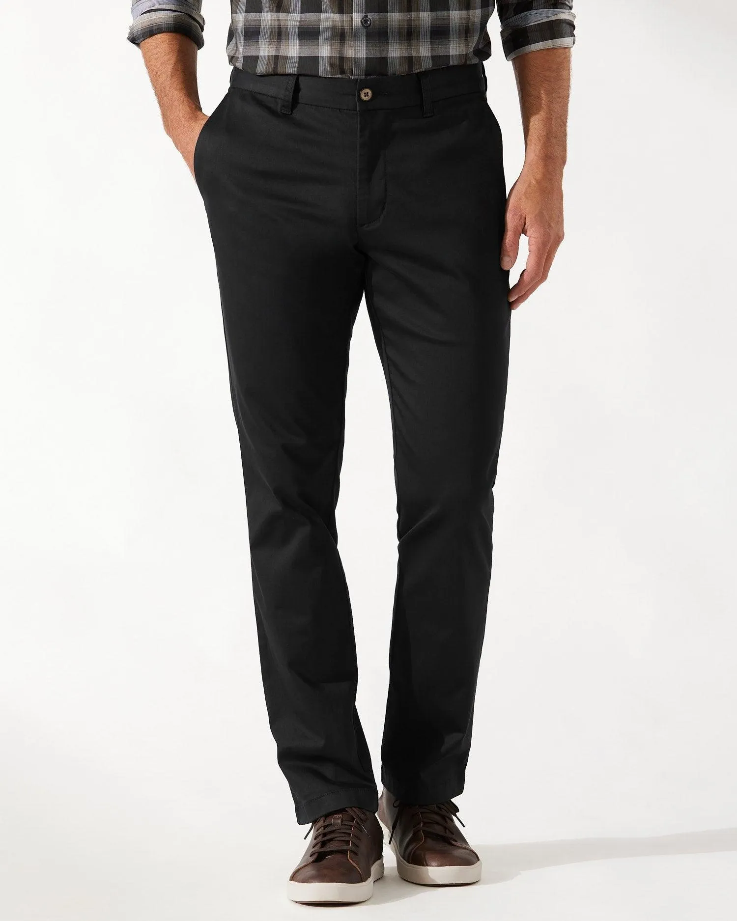 Tommy Bahama Boracay Flat Front Chino Pants Black