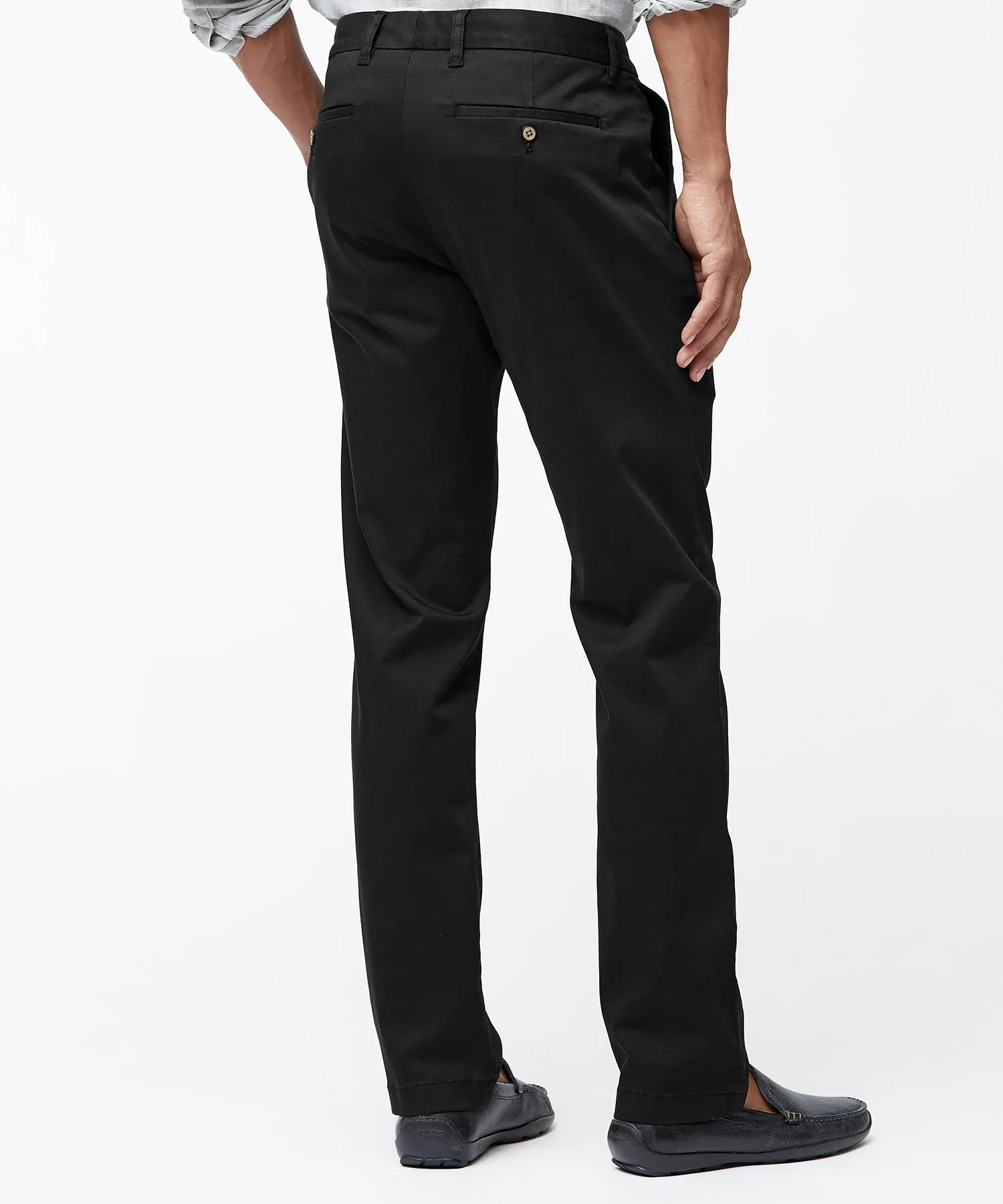 Tommy Bahama Stretch Flat-Front Sateen Chino Pants