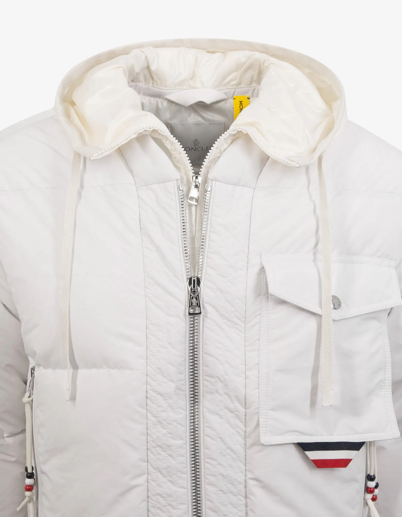 Trient White Nylon Down Jacket