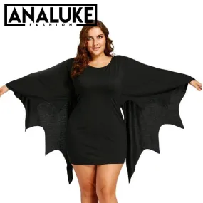 Tunic Bat Wings Dress Halloween Fashion