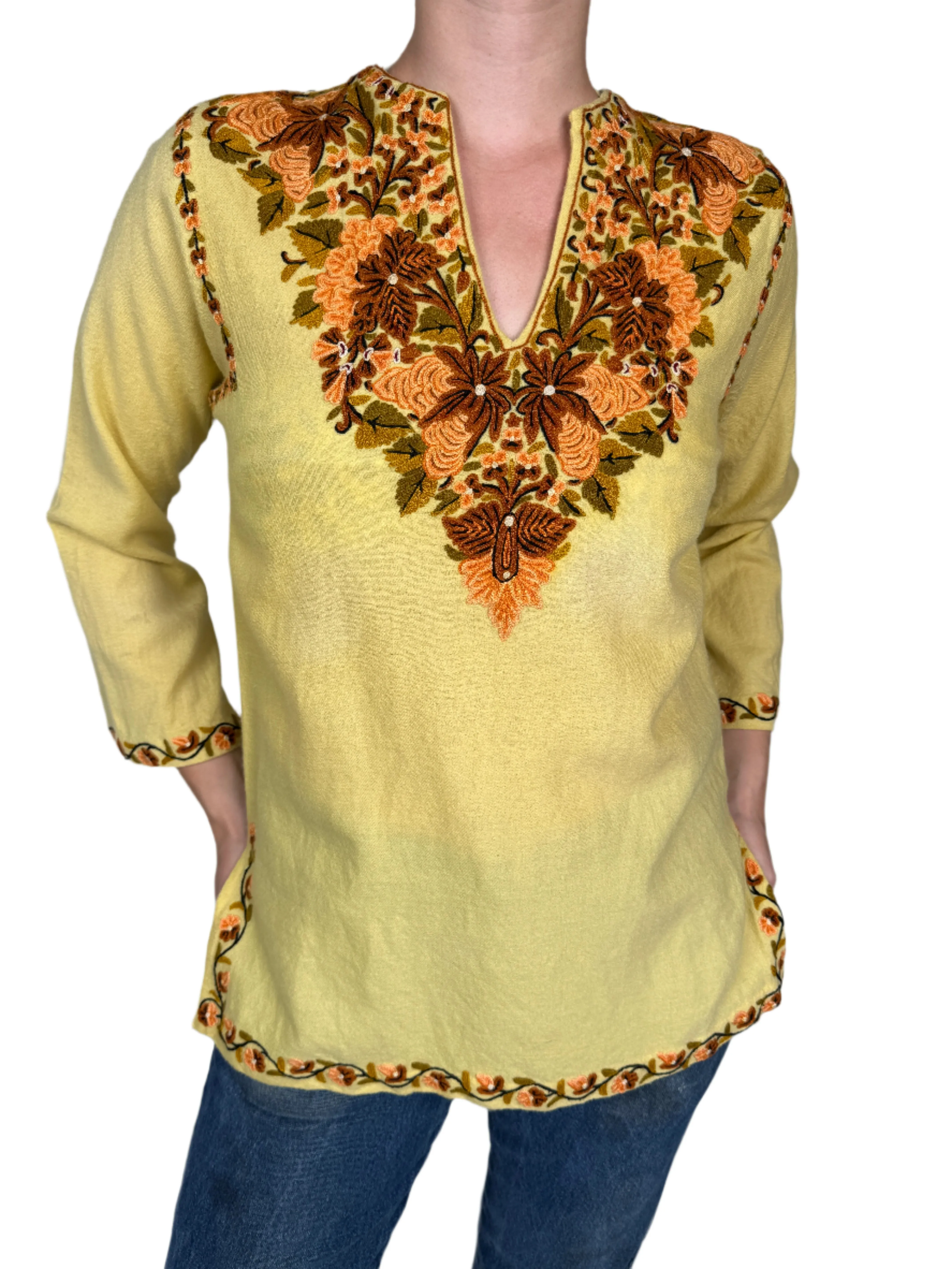 Tunic Chainstitch Top 1960s