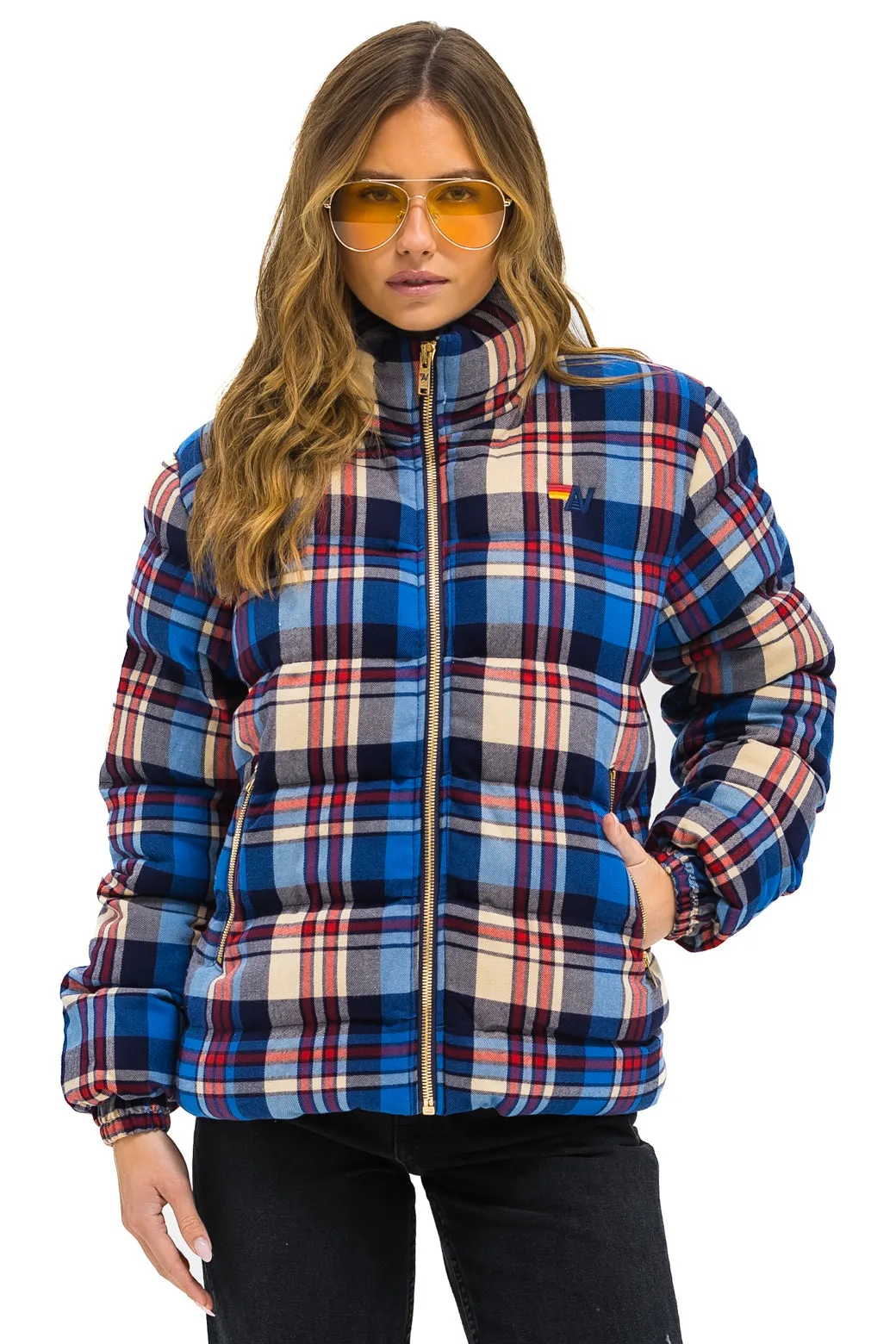 UNISEX PLAID TRAVELER JACKET - PATRIOT PLAID