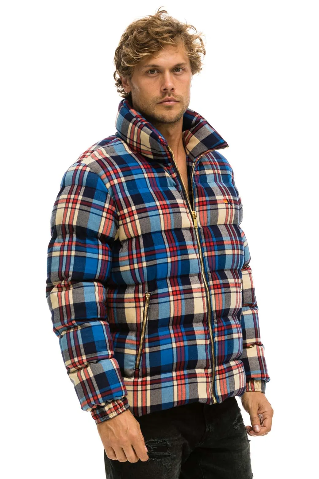 UNISEX PLAID TRAVELER JACKET - PATRIOT PLAID