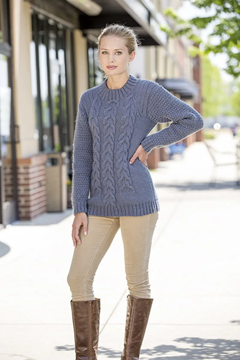 Universal Yarn Deluxe Cable Collection Patterns - Mount Mitchell Tunic - PDF Download