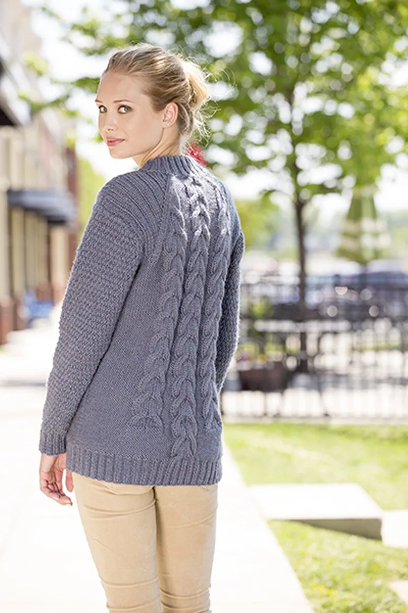 Universal Yarn Deluxe Cable Collection Patterns - Mount Mitchell Tunic - PDF Download