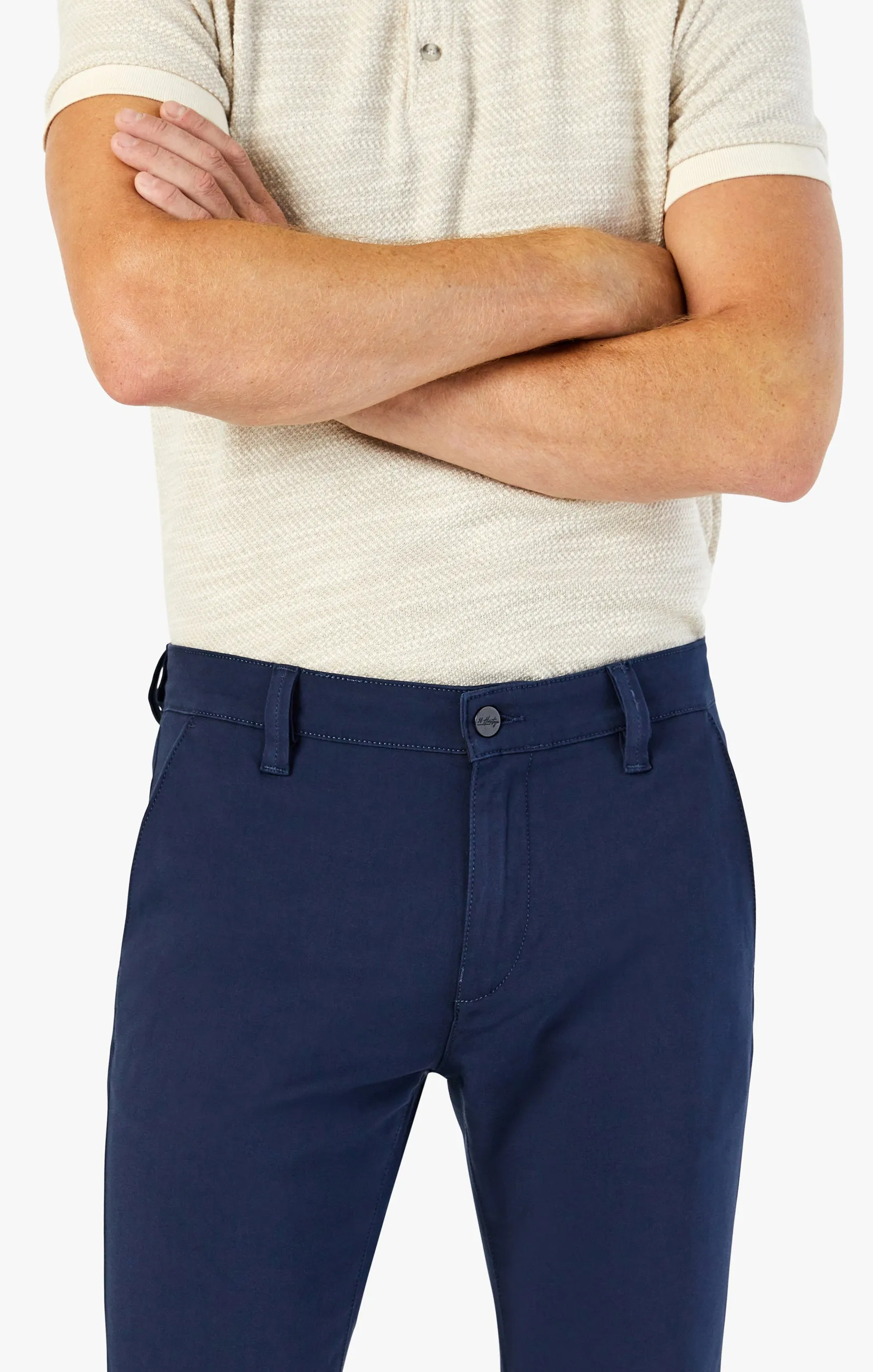 Verona Slim Leg Chino Pants In Navy High Flyer