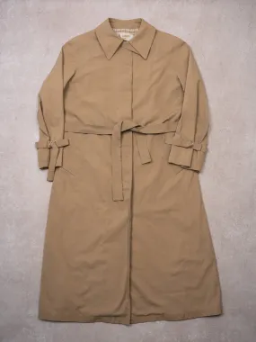 Vintage Beige London Fog Light Insulated Trench Coat (S)