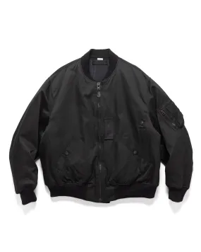 Vintage Silk Flight Jacket Black