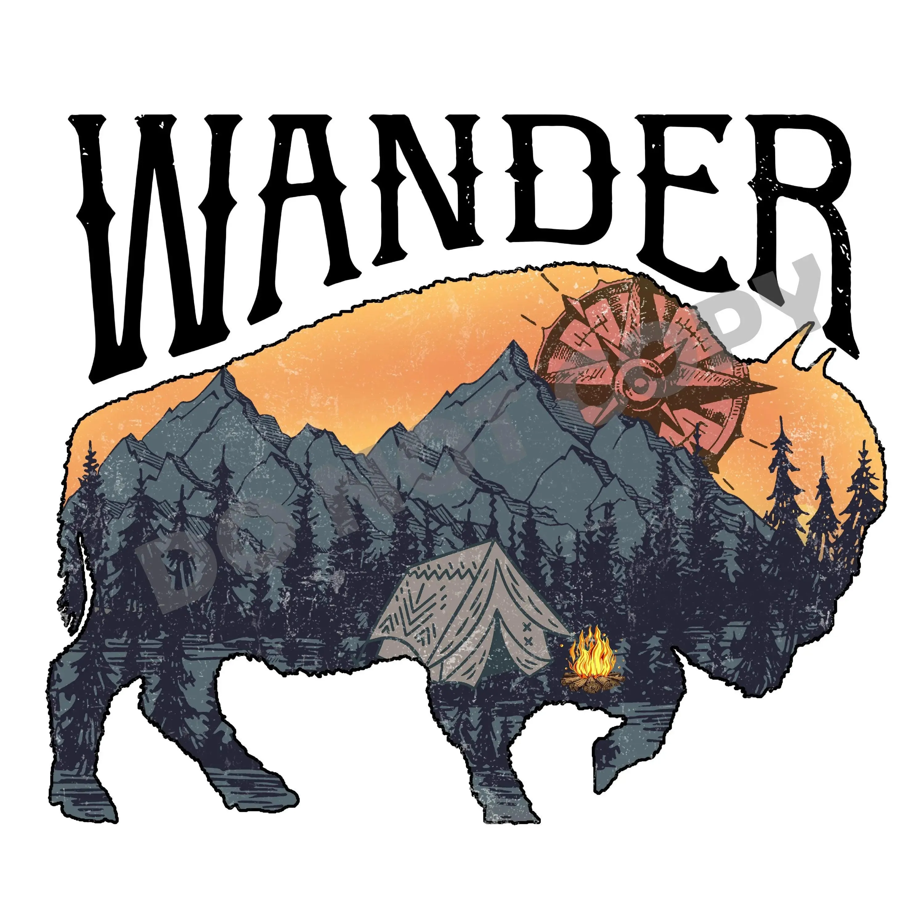 Wander - DTF Transfer