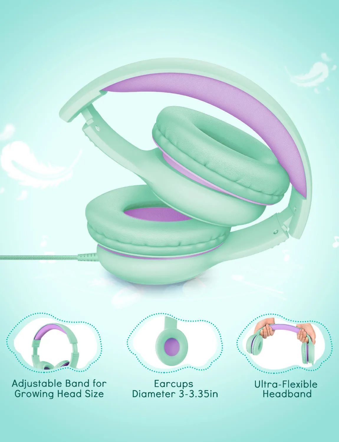 [wholesale: $6.99-$11.99 /piece]  Mpow CH6S Kids Headphones with Microphone Over Ear US ONLY , not include shipping