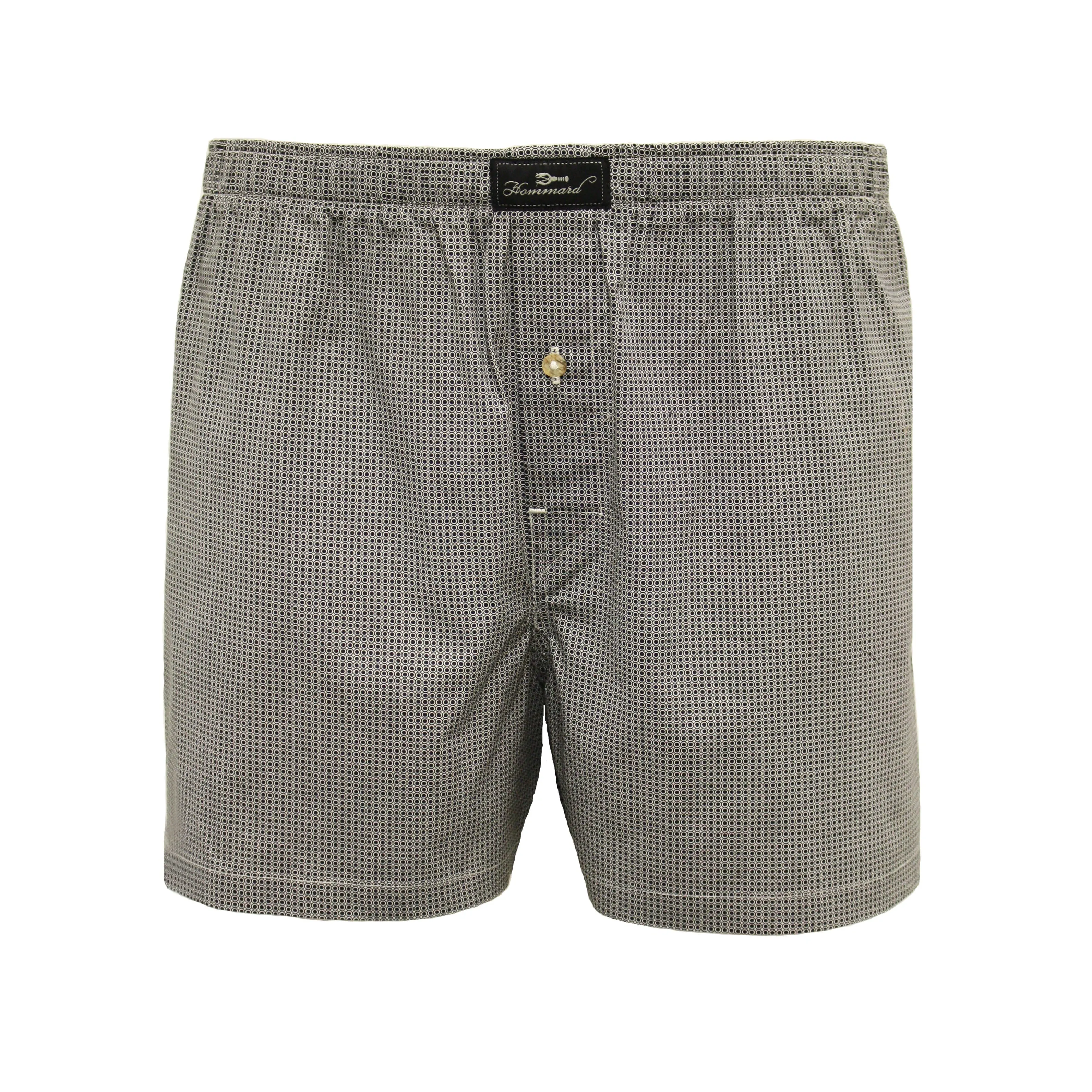 Woven Cotton Boxer Shorts black Ball BC003