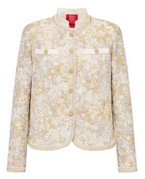 YAYING Chinese Style Stand-Collar Cropped Jacket