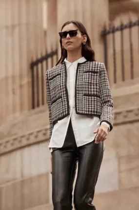 zoe kratzmann - patron jacket in check boucle