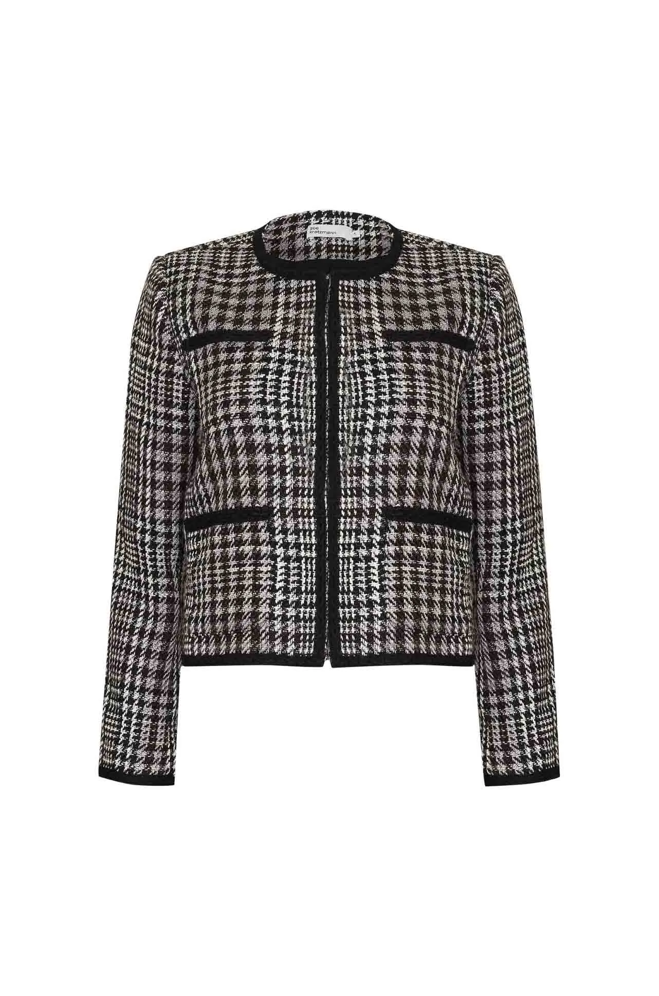 zoe kratzmann - patron jacket in check boucle